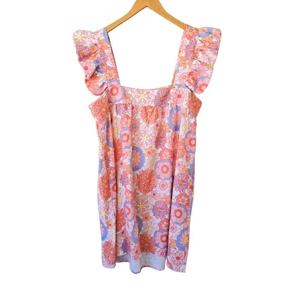 Tuckernuck x Cameran Eubanks Wimberly Folly Floral Hazel Flutter Sleeve Dress XL - Picture 10 of 14